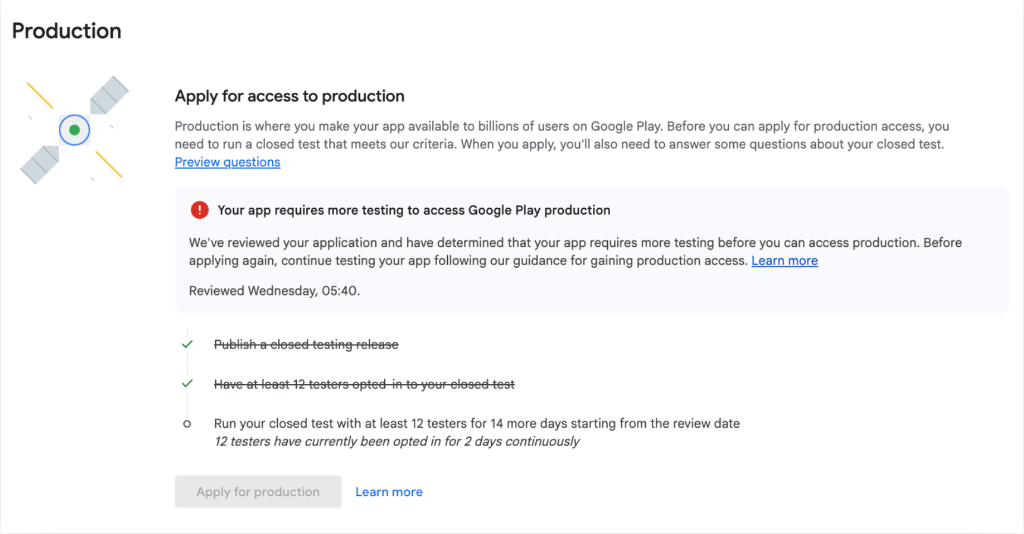 Google Play Rejection